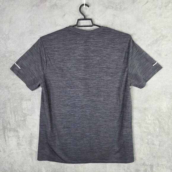 Mens Russell Training Fit Heathered Gray T Shirt Short Sleeve Nylon Blend 2XL - Picture 3 of 6